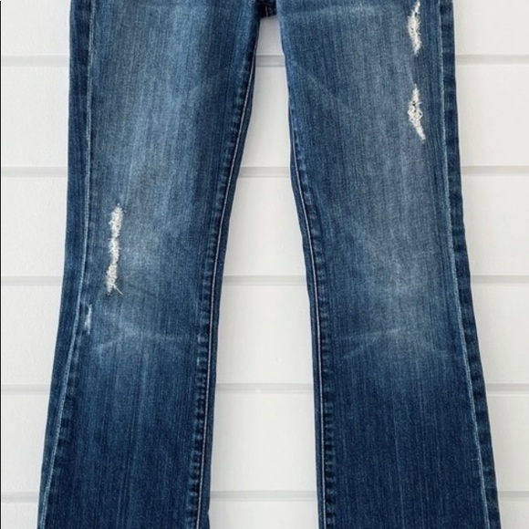 Seven For All Mankind Women's Distressed
Bootcut Denim Jeans Size 28 - Picture 5 of 10